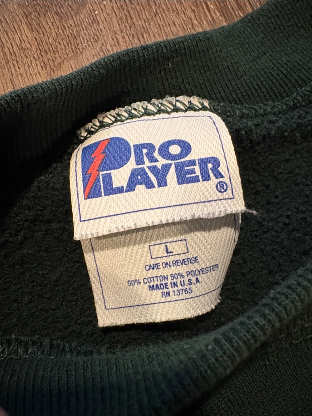 Vintage pro player Brett Favre Green Bay Packers men’s large crewneck - Picture 3 of 6